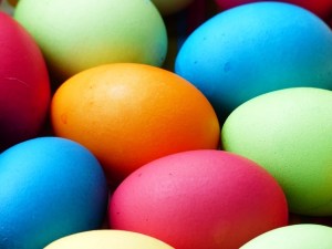 colored Easter eggs