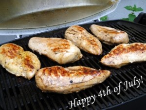 grilling chicken 
