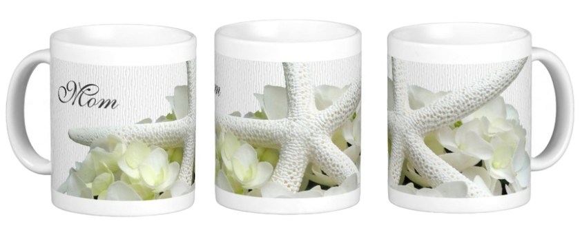 starfish hydrangea mug