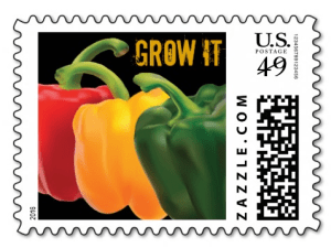 "Grow It" Gardening Postage Stamps