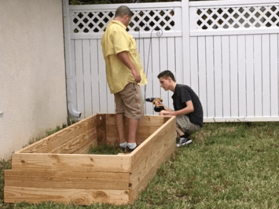 Making the Raised Garden&nbsp;Bed