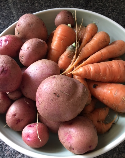 red potatoes carrots