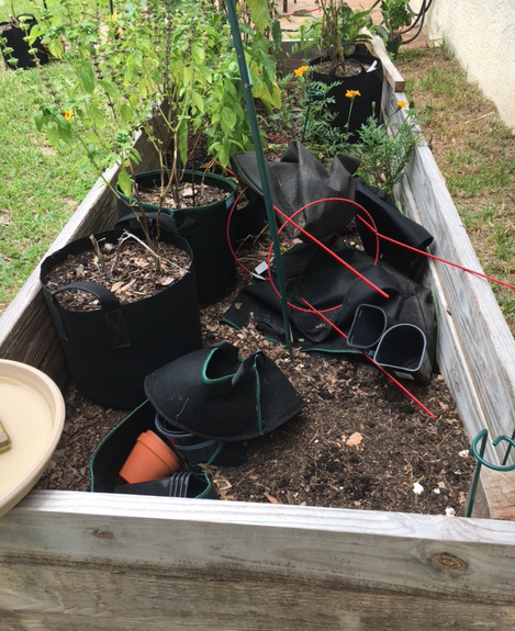 raised garden bed building the soil
