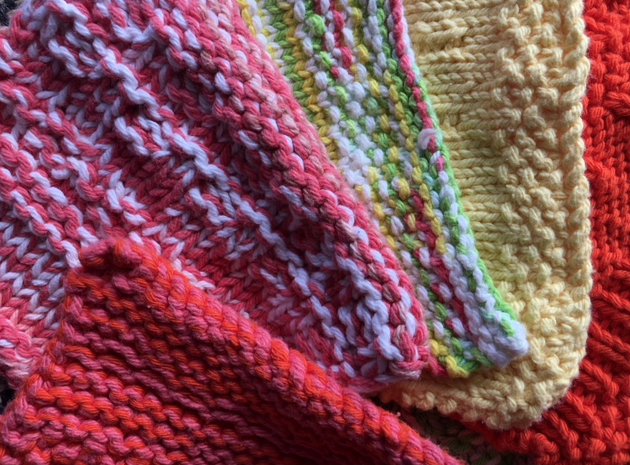 knit dishcloths