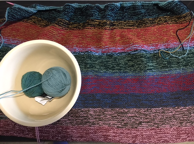 knitting a rug