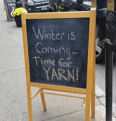 yarn sign