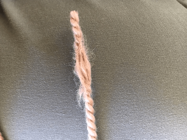 split in yarn
