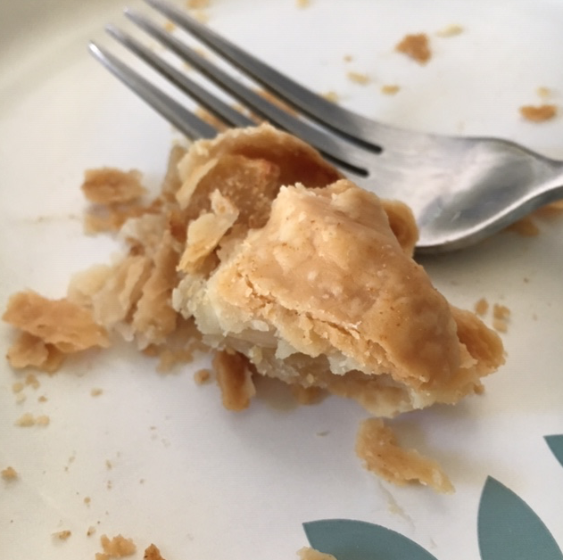 Eating apple pie