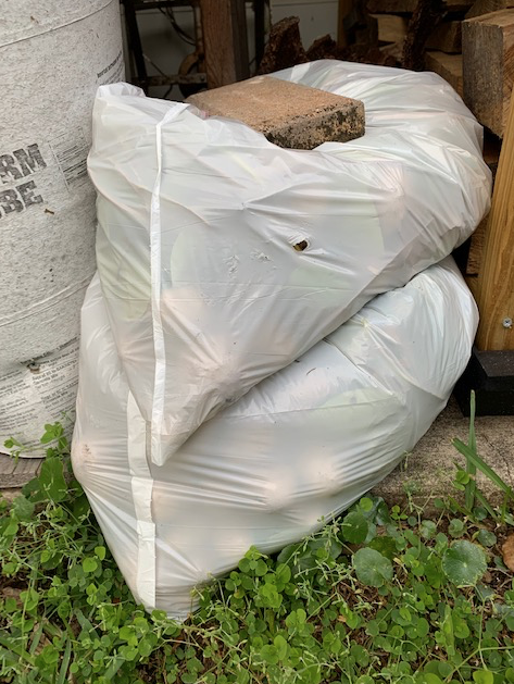 bags of air potatoes