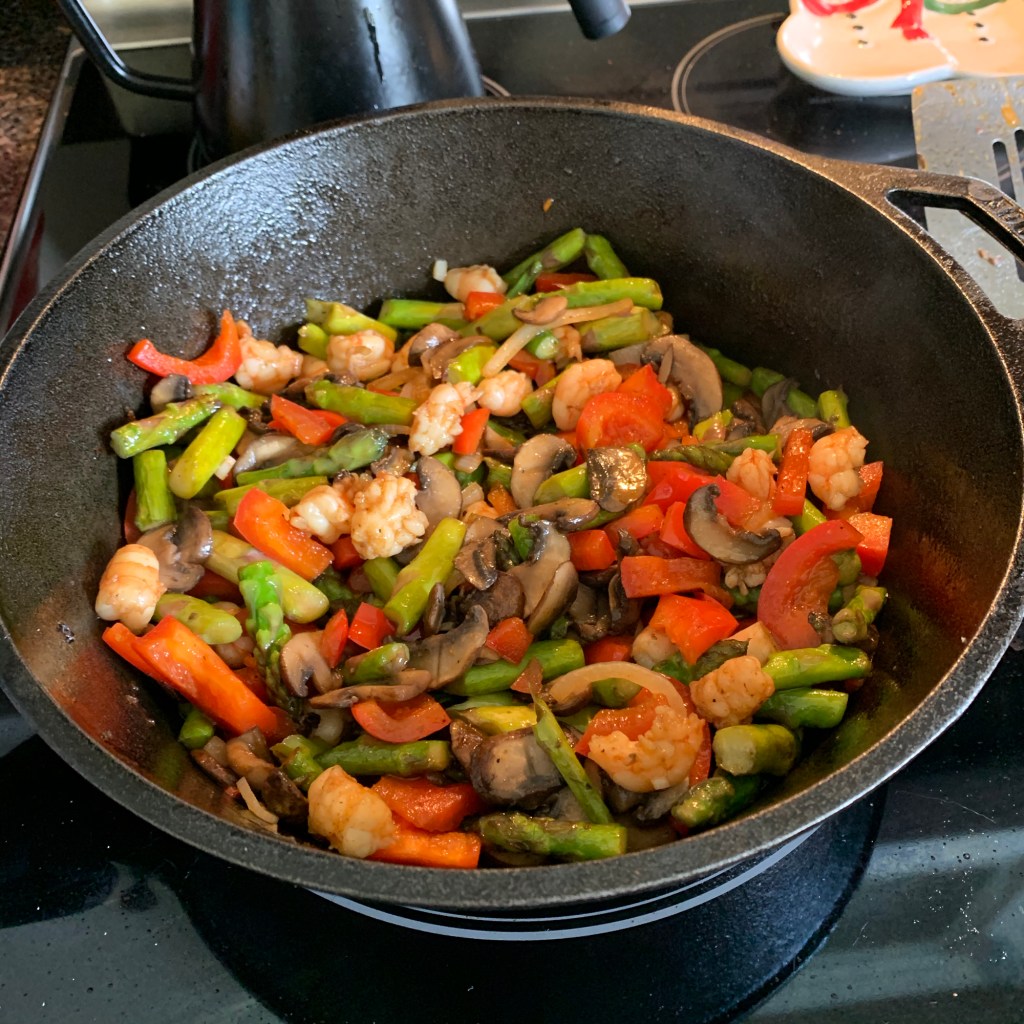 stir fry in cast iron