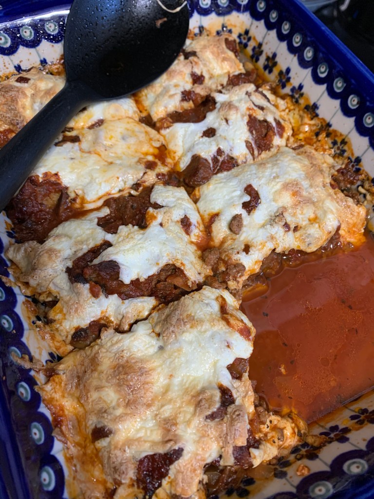 Keto ground beef casserole