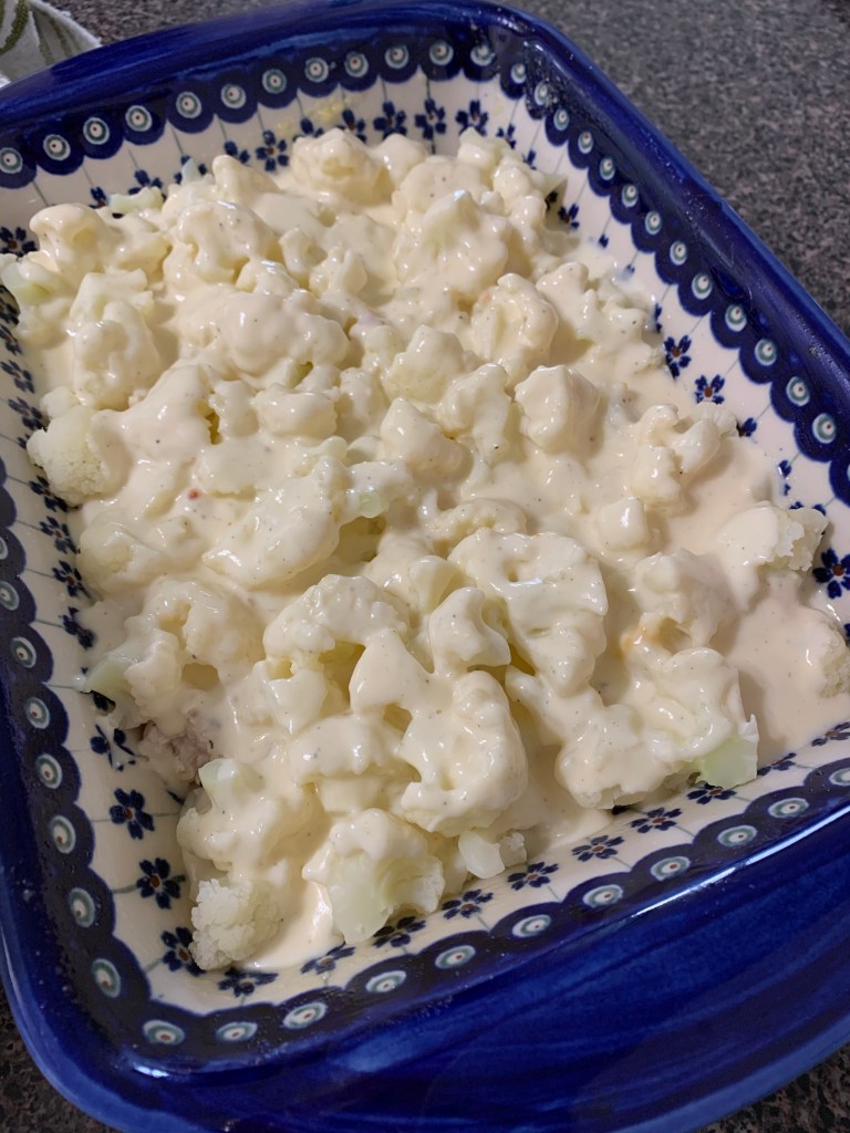 Chicken and cauliflower casserole