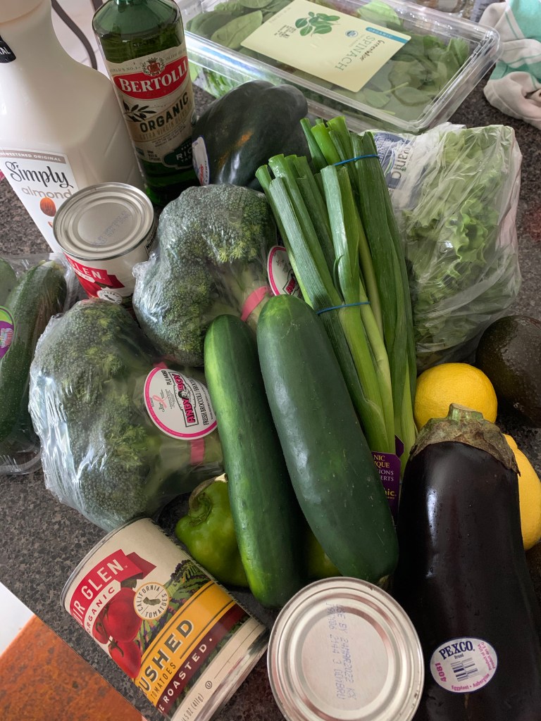 Keto shopping trip with low carb groceries