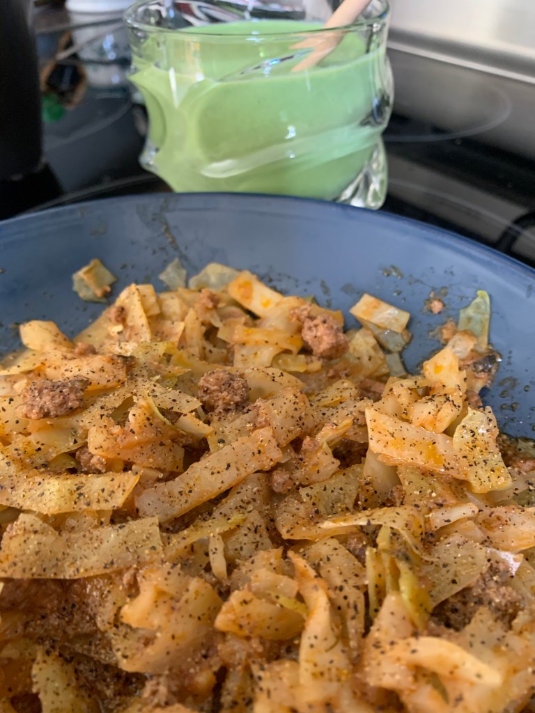 Beef and cabbage Keto meal