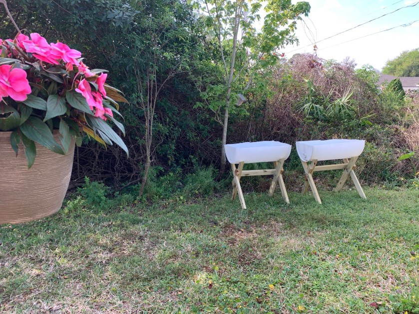homemade DIY barrel raised garden beds