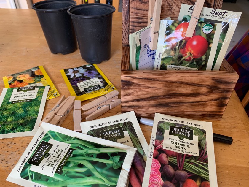 organic seed packets