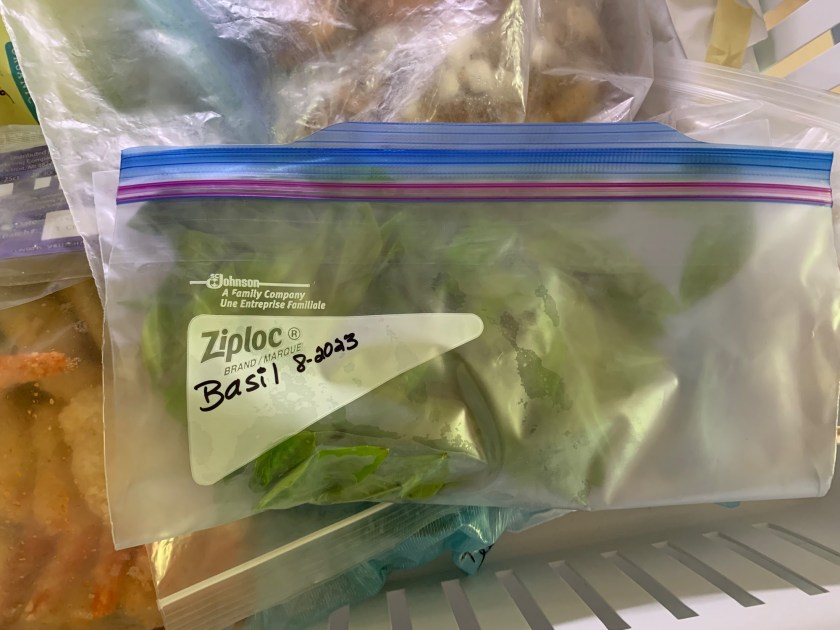 basil freezing