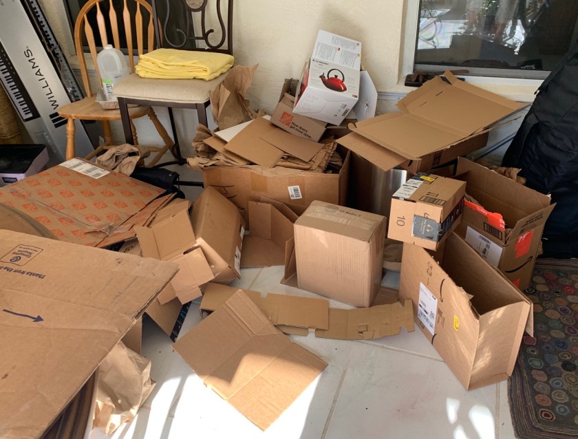 cardboard boxes saved