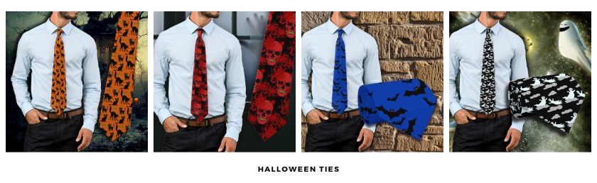 Halloween neck ties banner image link