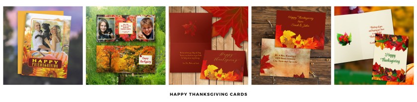 Thanksgiving greeting cards banner Zazzle shop link