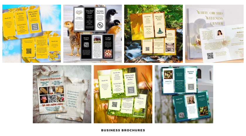 Zazzle business brochures banner link