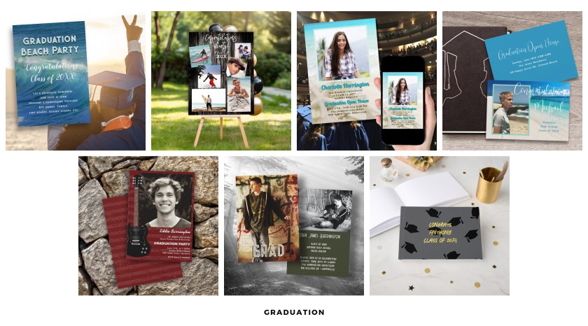 Graduation announcements banner Zazzle shop