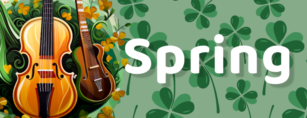 Zazzle spring store divider shamrocks