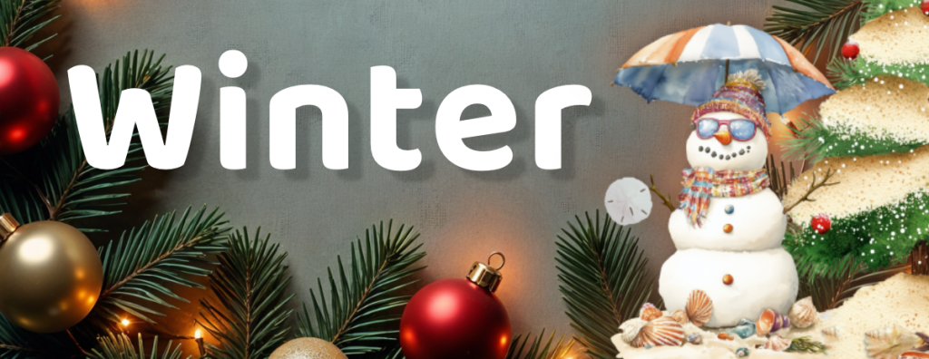 winter divider for seasonal products section